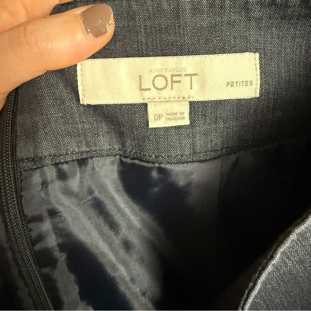 Ann Taylor Loft Shiny Metallic Skirt